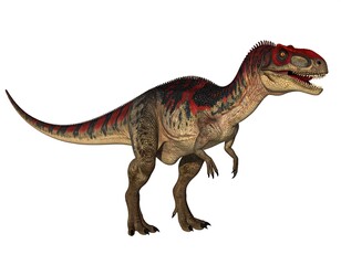 Obraz premium 3D rendered dinosaur, side view