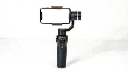 Professional smartphone gimbal stabilizer for smooth cinematic mobile videography and content creation