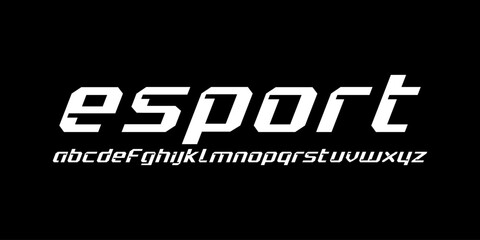 Sport Modern Future Logo Alphabet Font and Number. Typography abstract italic bold fonts technology, sport, movie brand and logos
