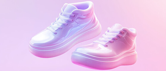 Shoes colorful cartoon style