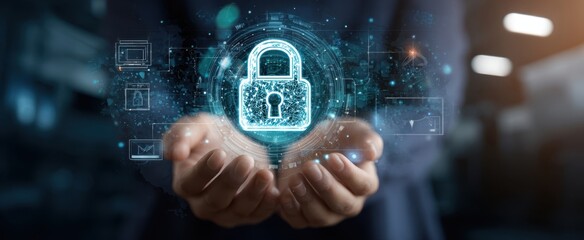 The Digital Lock Representing Advanced Cybersecurity Solutions in Modern Technology.