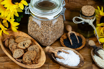 vegane Brotchips aus natürlichen Zutaten 