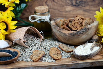 vegane Brotchips aus natürlichen Zutaten 