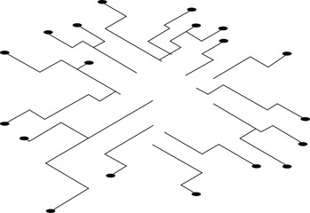 black and white circuit board background