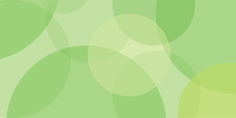 Green Circle shape and form. Overlap circle vector pattern. Polka dots pattern. Abstract vector. Simplicity. Backdrop. Gift wrap. Postcard.Graphic design.  Multicolour. Fabric.Pastel. Bubble.Evergreen