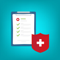 Obraz premium Health insurance protection. Healthcare concept.