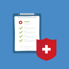 Obraz premium Health insurance protection. Healthcare concept.