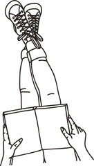 Reading a book  svg,bookworm svg