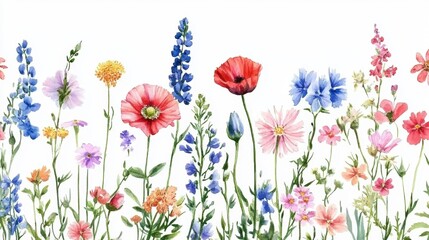 field of flowers background