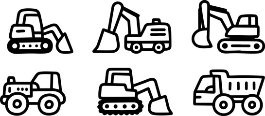 Vector icon set for set web on transparent background