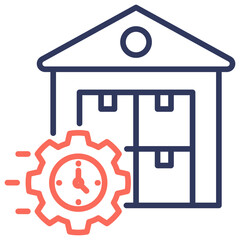 Just In Time Dual Tone Icon