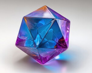 Multicolored gem-like crystal
