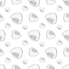 food pattern. fast food seamless pattern. doodle food and beverage seamless pattern. food background