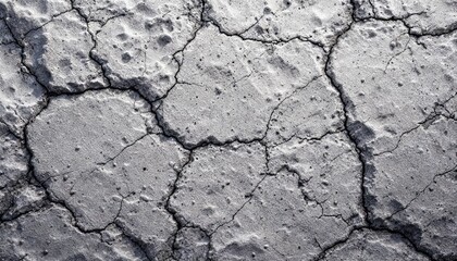 Fototapeta premium Cracked, dry earth surface showing severe drought and aridity.