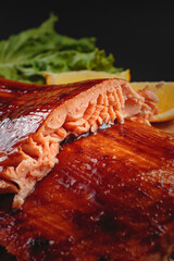 Meat fried in large portions