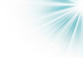 Bright blue light rays bursting from a corner