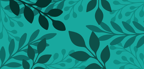 Vibrant Botanical Leaf and Professional Pattern Background