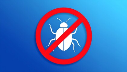 Bug prohibition sign