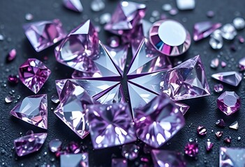 A jeweler s gemstone fractures each facet becoming a tiny intric