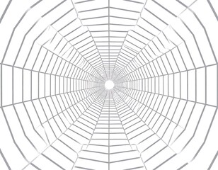Obraz premium Abstract spiderweb tunnel