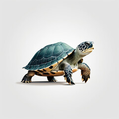 Obraz premium turtle on a white background