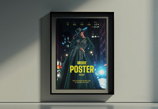 Movie Poster Mockup Frame