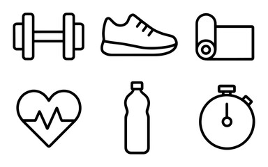 Health & Fitness Icons Set