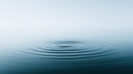 Fototapeta premium Calm water surface with gentle ripples creating a serene atmosphere, reflecting soft light and evoking tranquility and peace in nature