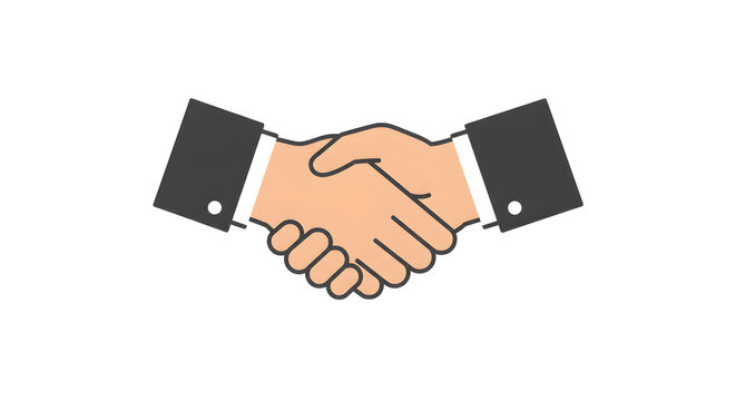Professional handshake signifies successful business partnership and agreement in a modern context.