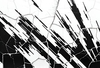 Jagged Lines Sharp fragmented strokes with a crackled appearance