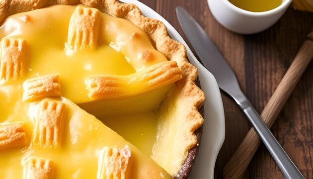 Salted Honey Pie A sweet and salty pie with a luscious honey cus