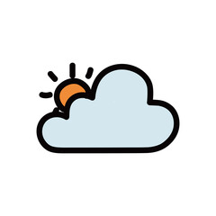 かわいい天気のイラスト素材集
