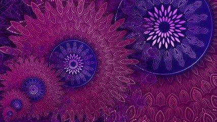 a purple and purple flower design