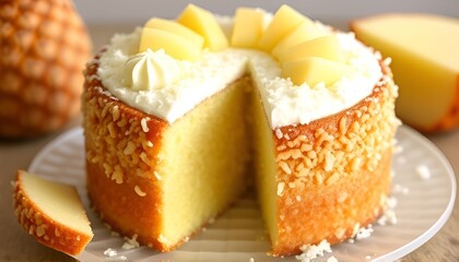 Pi&ntilde;a Colada Tropical pineapple and coconut flavors in a moist c