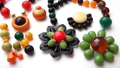 Bakelite Jewelry Colorful chunky jewelry made from Bakelite a ty