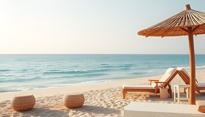 Theme Inspired by the beach with a relaxed and airy feel