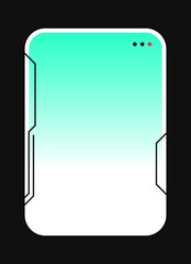 Minimal Card with Rounded Corners. Modern Web Component