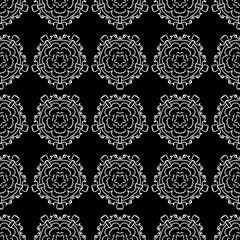 black and white seamless pattern