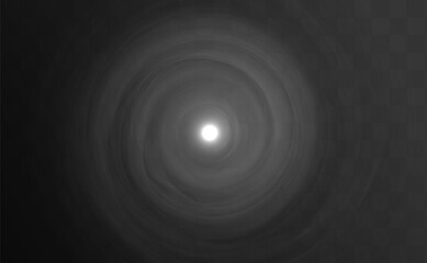 Cool swirling vortex in circular motion with air flow and white energy ideal for PNG designs on ventilation, freshness, motion graphics, or futuristic cooling effects.