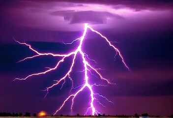Emotional electricity Colorful lightning bolts or electrical dis