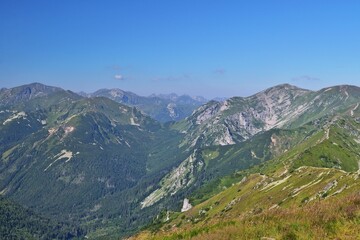 Naklejka premium Blick an die Berge vom Kasprowy Wierch, Polen