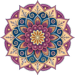 Creative mandala floral design