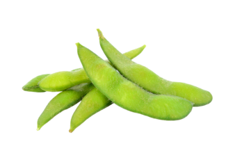 edamame, boiled green soy beans, japanese food transparent png