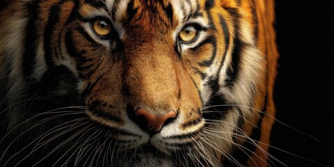 The Majestic Tiger Staring with Intense Focus and Gracefulness.