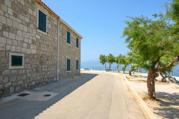 Postira, a picturesque town located on the island of Brac in Croatia