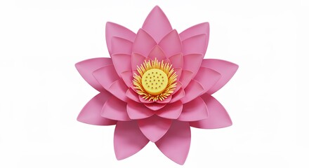 Fototapeta premium Pink lotus flower design element