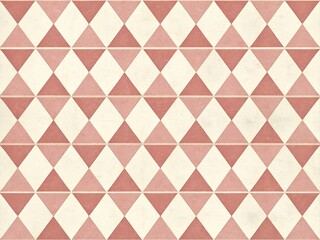 Pink Diamond Geometric Pattern - Vintage Seamless Background Design