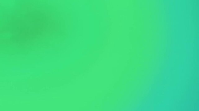 A gradient background transitions smoothly from teal on the left to bright green on the right.