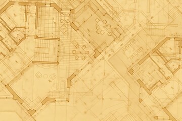 Detailed architectural blueprint depicting the design and layout of a residential building with precision and technical accuracy.