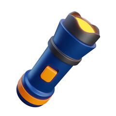 3D Cartoon Flashlight Illustration